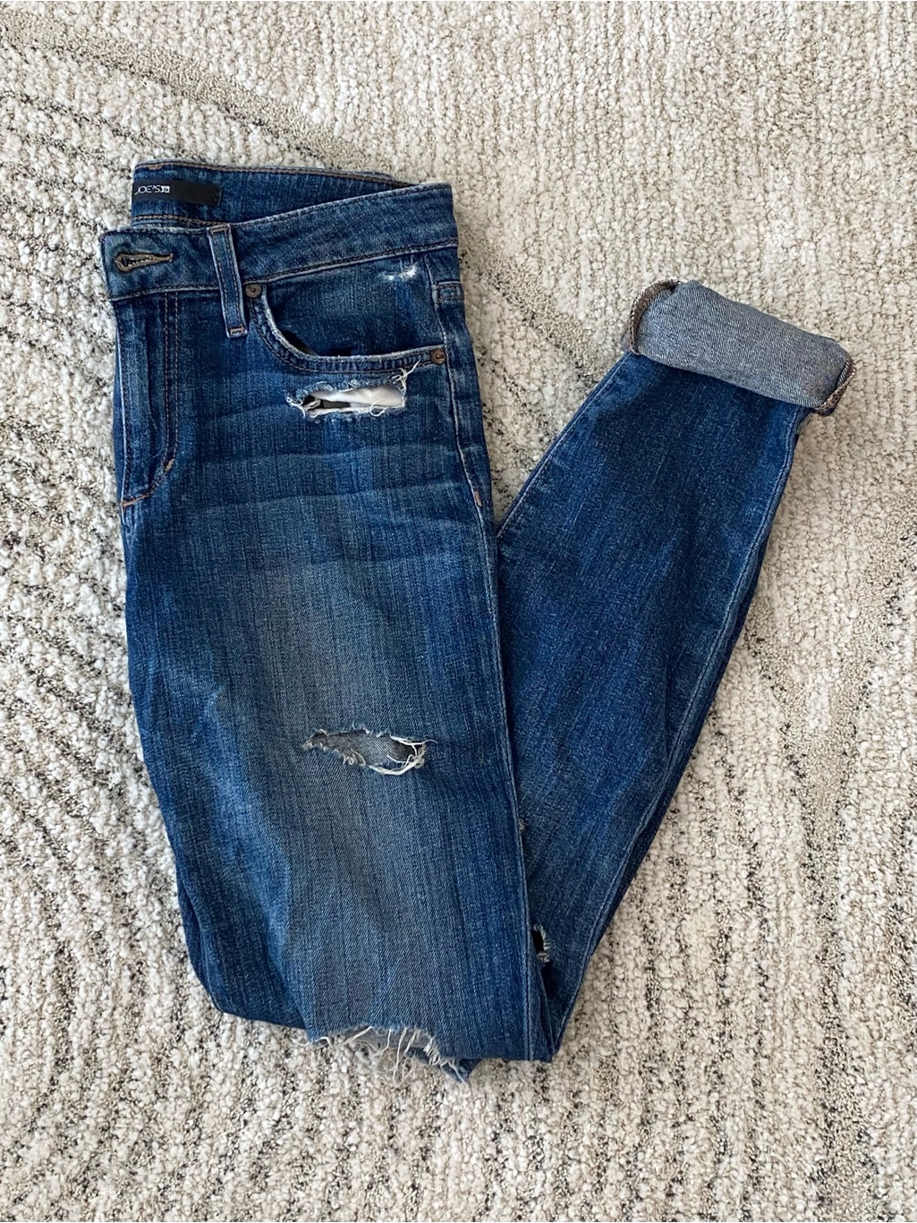 Joe’s Distressed Women's Straight Leg Jeans